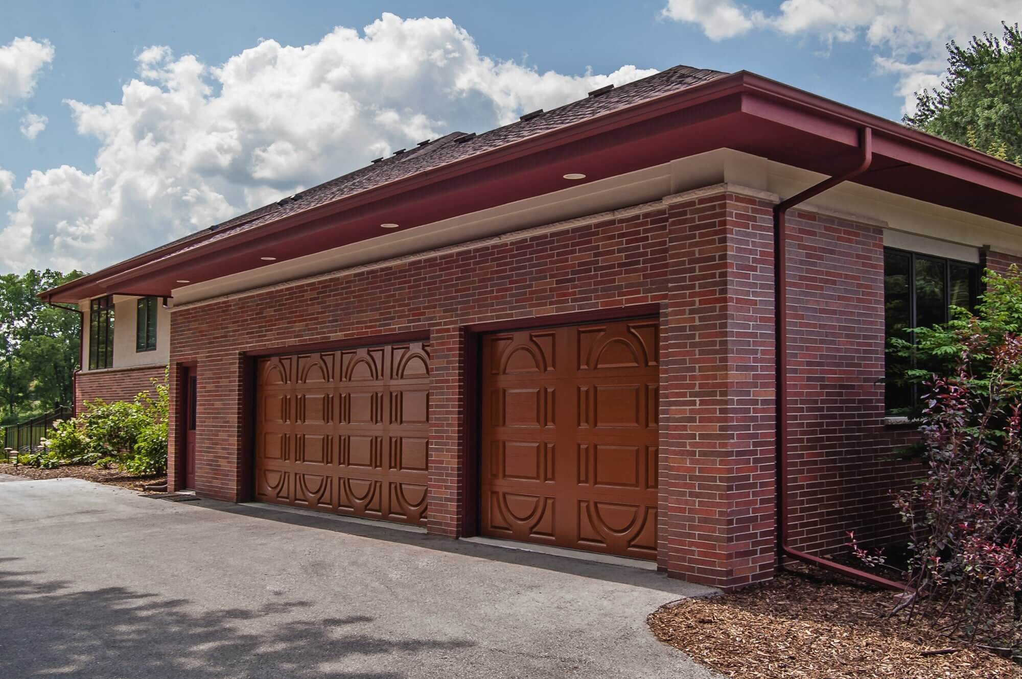 Brown garage doors